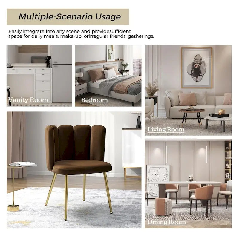 Anjela Side Chair with Tufted Back