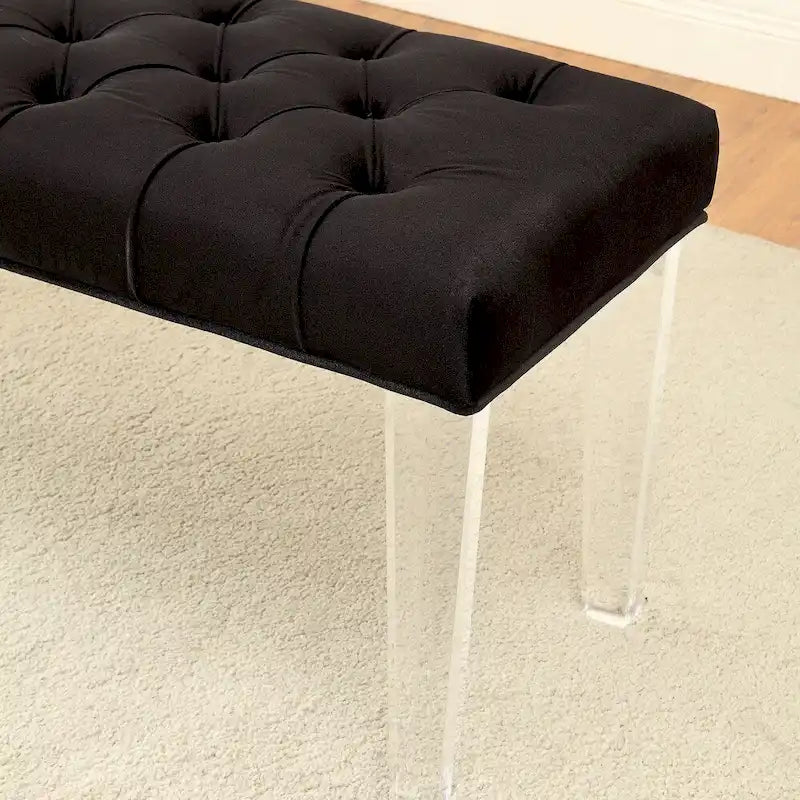 Bral Contemporary Fabric Tufted Accent Bench by Furniture of America