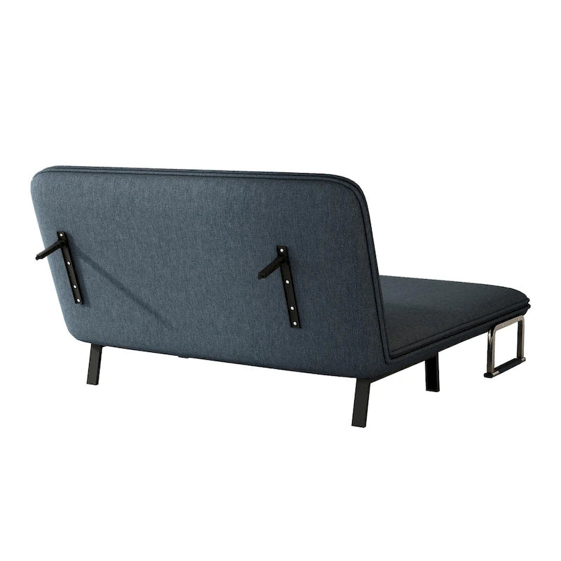 Convertible Tri-Fold Sofa Bed with Adjustable Backrest & Pillow