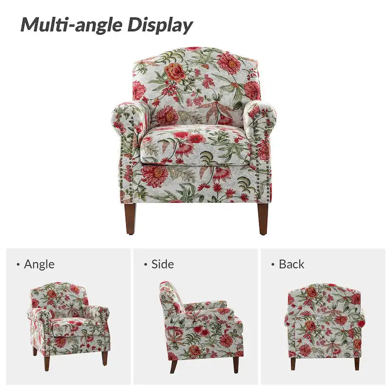 Giampiero Living Room Armchair with Nailhead Trims Set of 2 by HULALA HOME