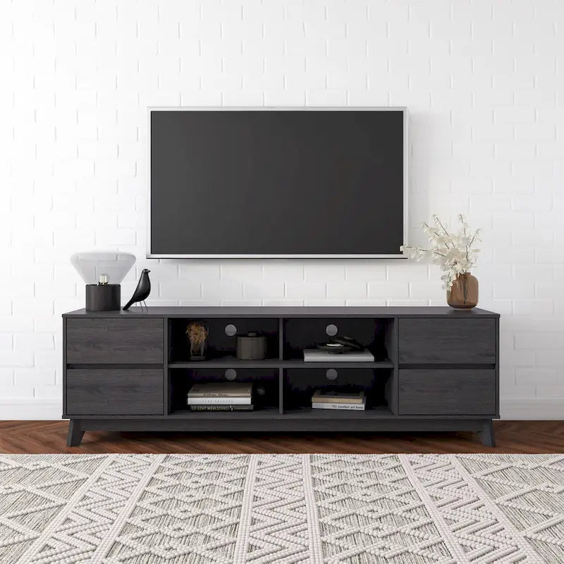 Hollywood Modern TV Stand with Drawers for TV's up to 85