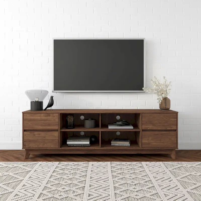 Hollywood Modern TV Stand with Drawers for TV's up to 85