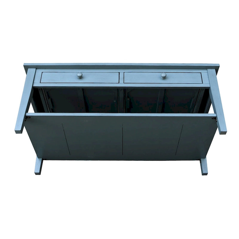 Spencer Solid Parawood Coffee Table - 48 in. W x 24 in. D x 19 in. H