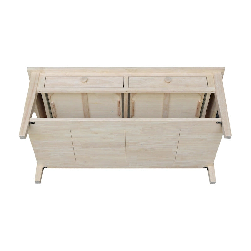 Spencer Solid Parawood Coffee Table - 48 in. W x 24 in. D x 19 in. H