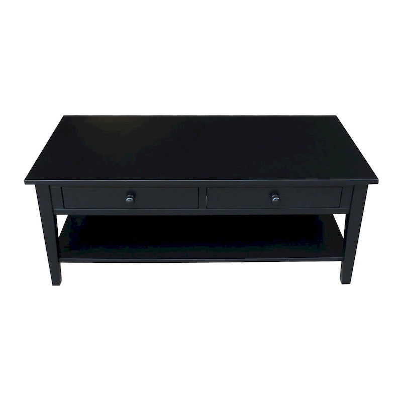 Spencer Solid Parawood Coffee Table - 48 in. W x 24 in. D x 19 in. H