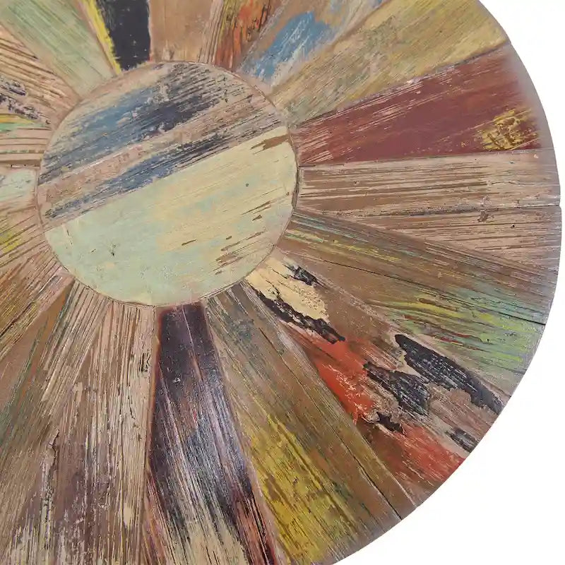 Greenage Reclaimed Wood End Table Living Room Night Stand Use