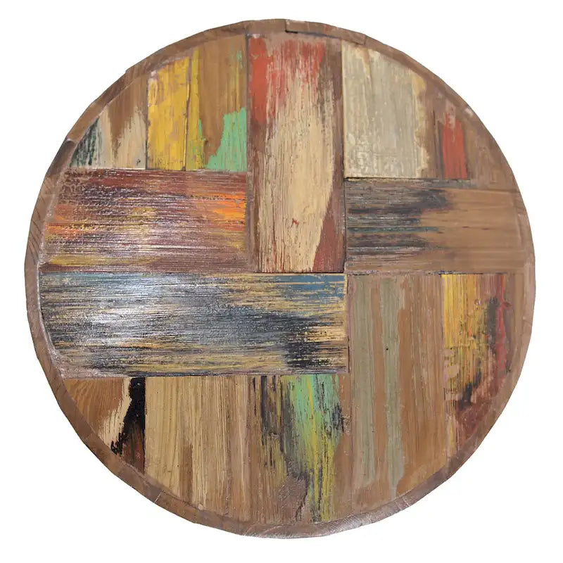 Greenage Reclaimed Wood End Table Living Room Night Stand Use