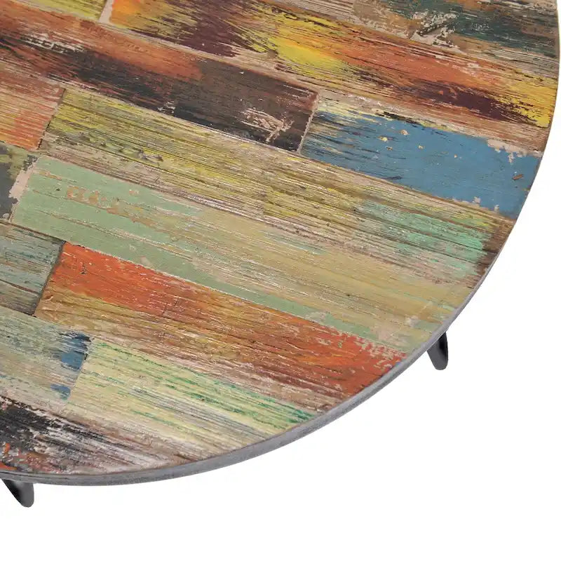 Greenage Reclaimed Wood End Table Living Room Night Stand Use