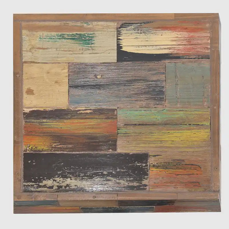 Greenage Reclaimed Wood End Table Living Room Night Stand Use