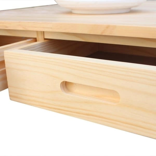 Carson Carrington Dalur 3-piece Foldable Rolling Wooden Kitchen Cart