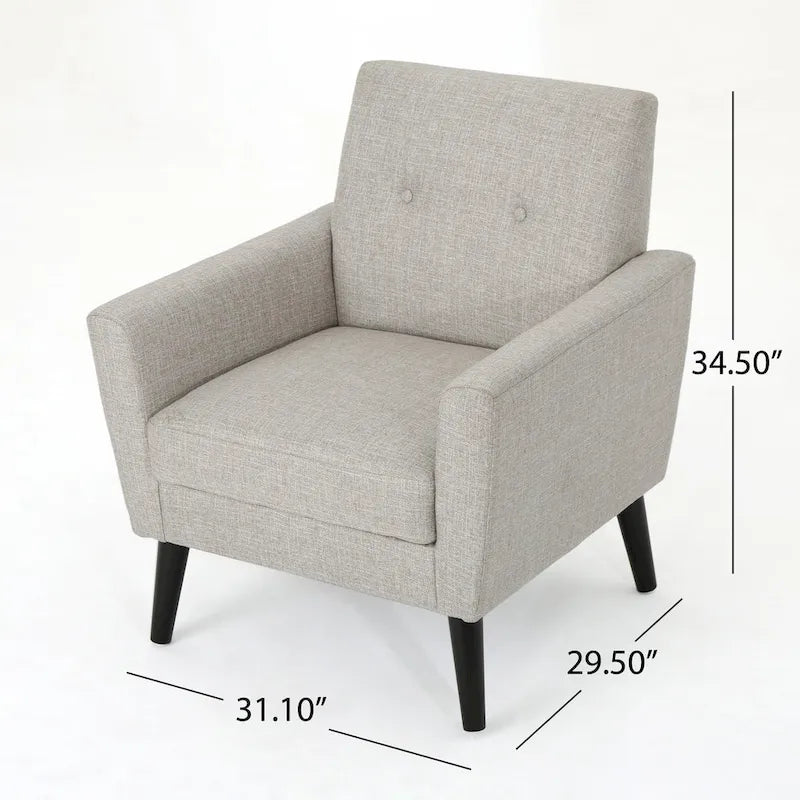 Sienna Mid-century Fabric Club Chair by Christopher Knight Home
