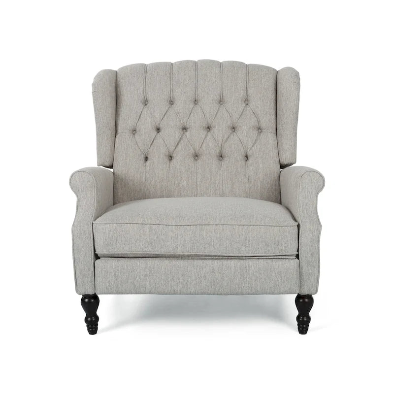 Apaloosa Oversized Tufted Fabric Oversized Pushback Recliner by Christopher Knight Home