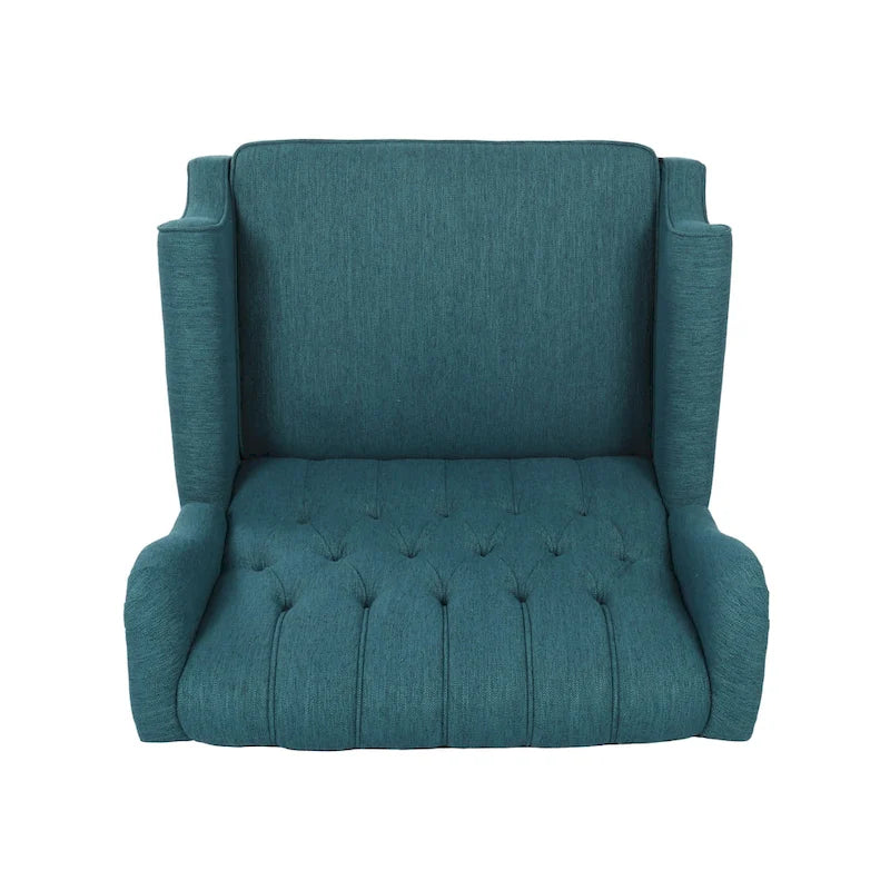 Apaloosa Oversized Tufted Fabric Oversized Pushback Recliner by Christopher Knight Home