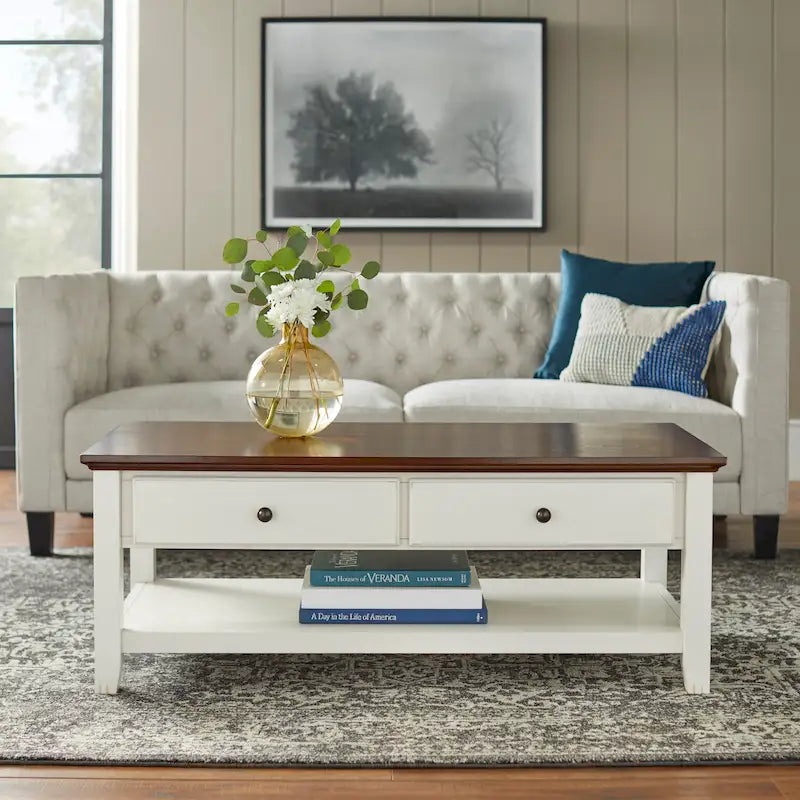 Simple Living Charleston Coffee Table - 18.1H x 47.6W x 23.6D