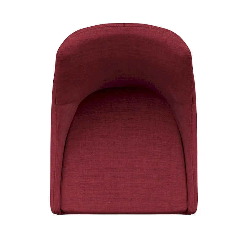 Sasha Espresso Barrel Back Counter Stools (Set of 2) iNSPIRE Q Modern