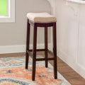 Linon Willamette Linen Backless 32-in Bar Stool