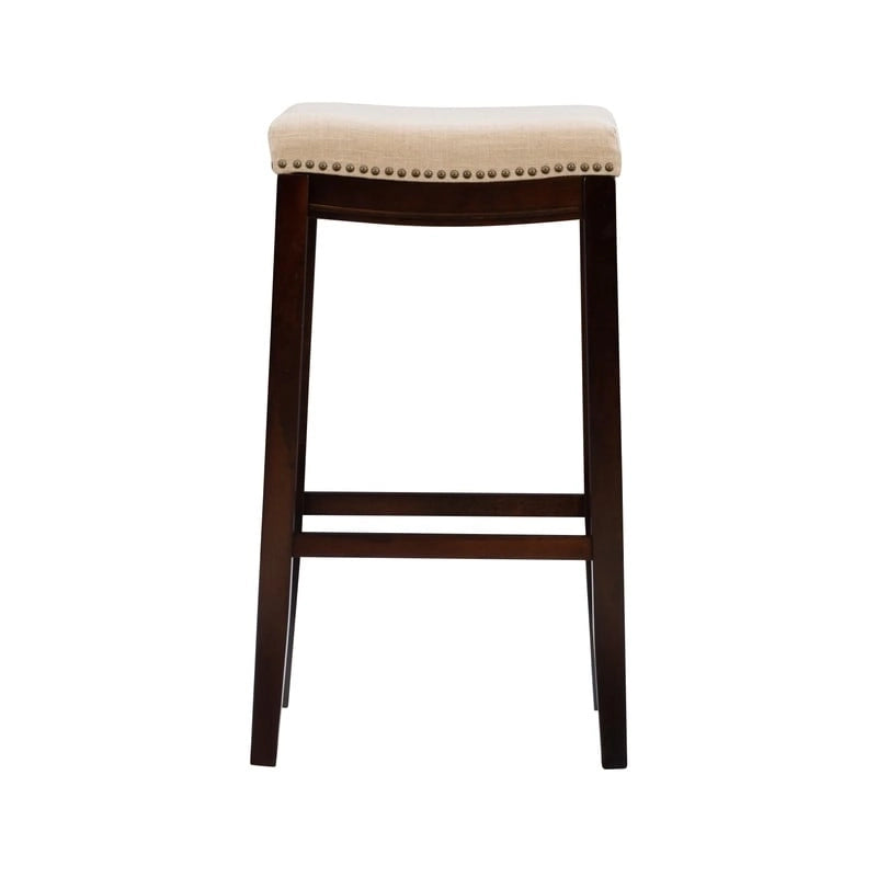 Linon Willamette Linen Backless 32-in Bar Stool