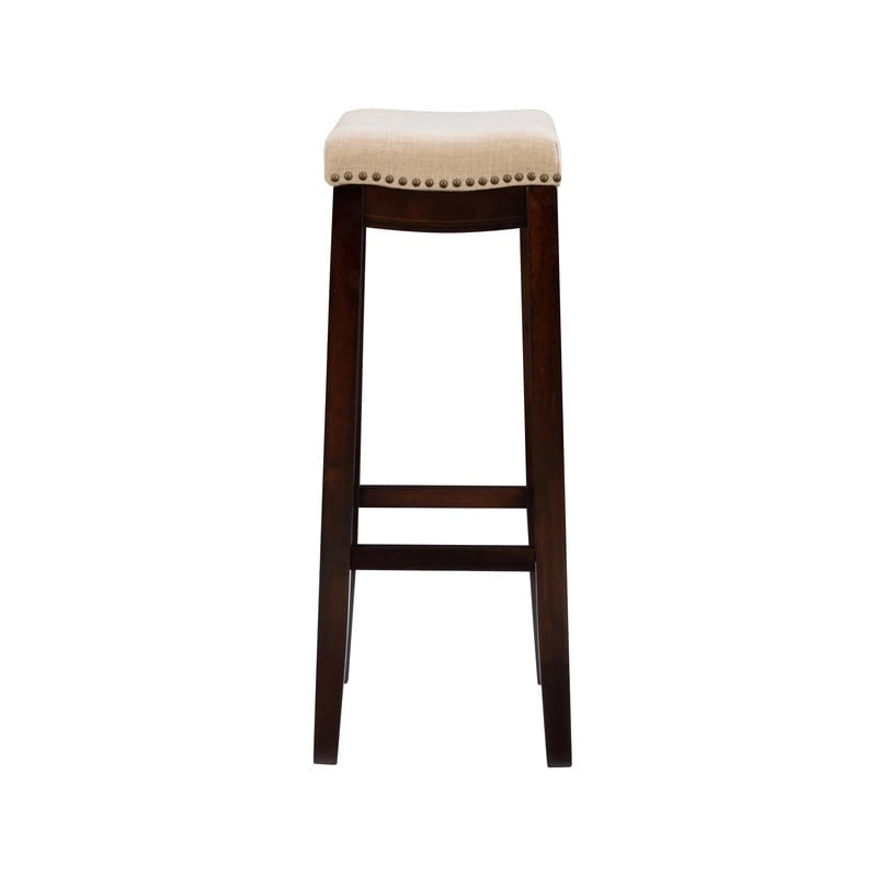 Linon Willamette Linen Backless 32-in Bar Stool