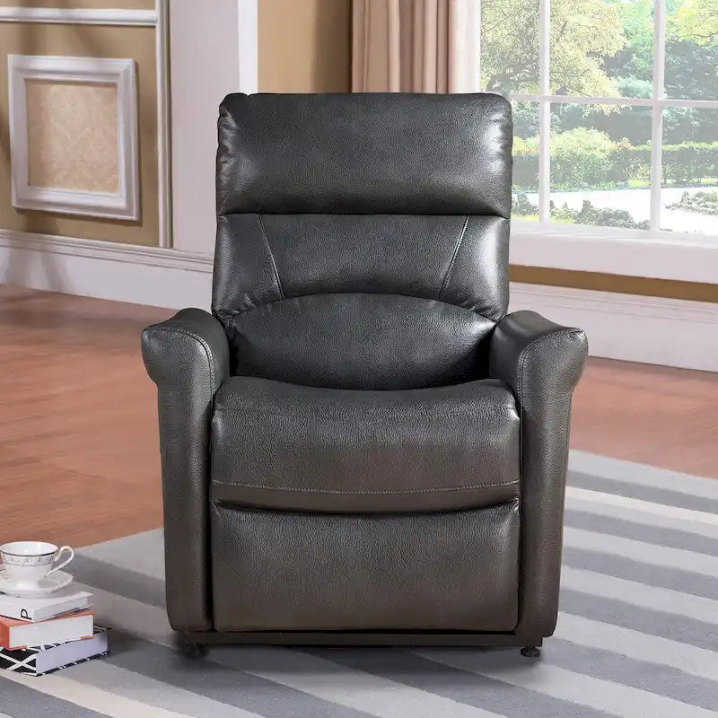 Colby Dark Charcoal Grey Reclining Power Lift Chair