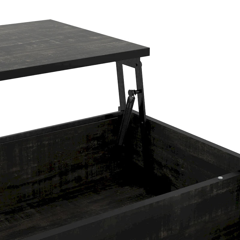 DH BASIC Transitional Black Oak 44-inch Lift-top Coffee Table by Denhour