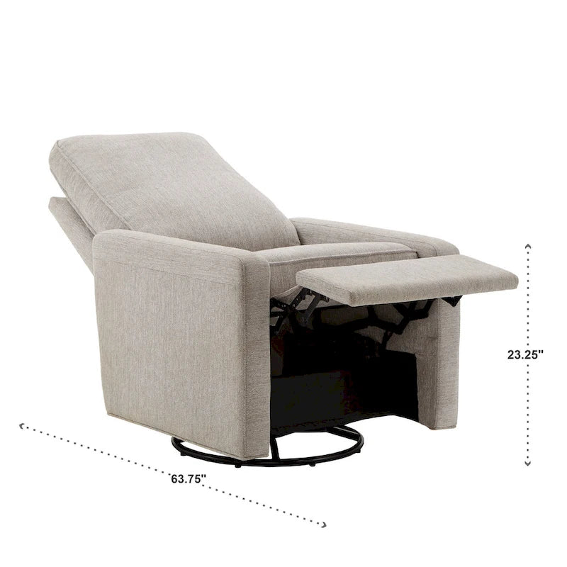 Cadeau Push Back Swivel Recliner Chair by iNSPIRE Q Modern
