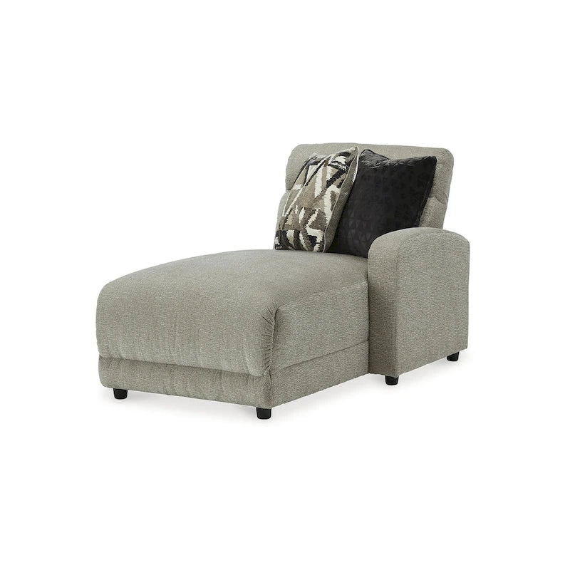 Signature Design by Ashley Colleyville Gray 4-Piece Power Reclining Sectional with Chaise - 140W x 65D x 39H