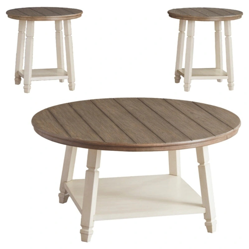Bolanbrook Casual Two-tone 3-Piece Occasional Table Set
