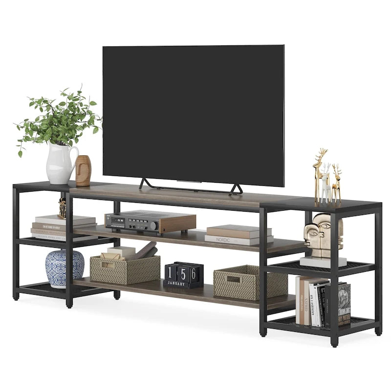 78 Inches TV Stand Entertainment Center Stand, TV Console Table
