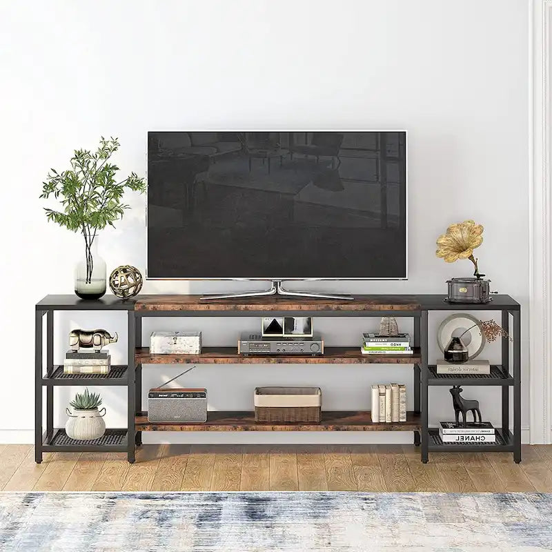 78 Inches TV Stand Entertainment Center Stand, TV Console Table