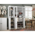 Palace Imports 100% Solid Wood China Pantry with Glass or Solid Wood Doors and 2-Drawers - 48.5 x 71.5