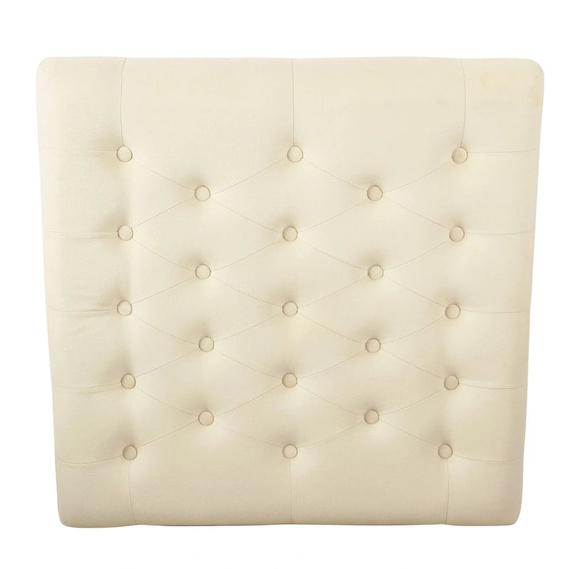 HomePop Tufted Top square cocktail Ottoman