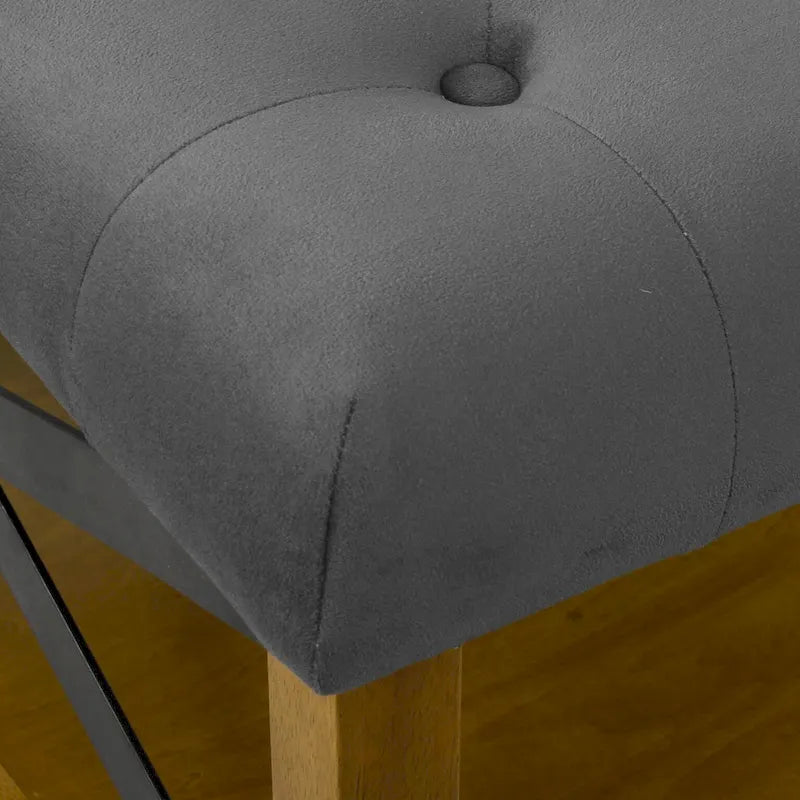 HomePop Tufted Top square cocktail Ottoman