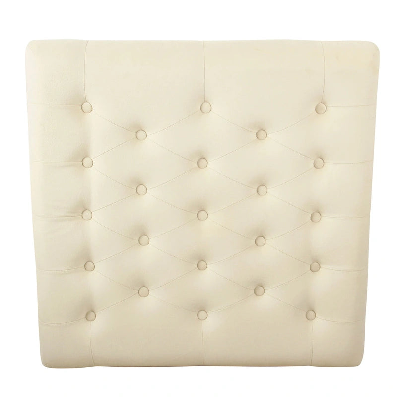 HomePop Tufted Top square cocktail Ottoman