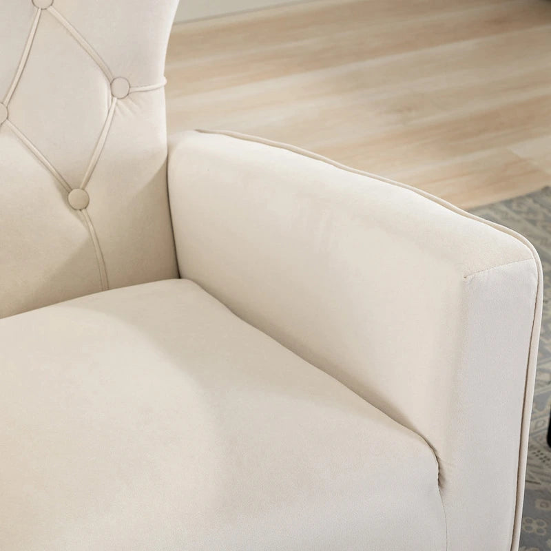 Tufted Rocking Chair Single Sofa Accent Rocker