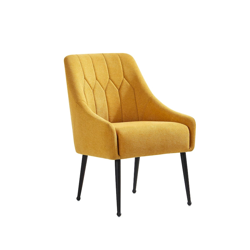 Corvus Abigail Upholstered Accent Chair with Metal Legs