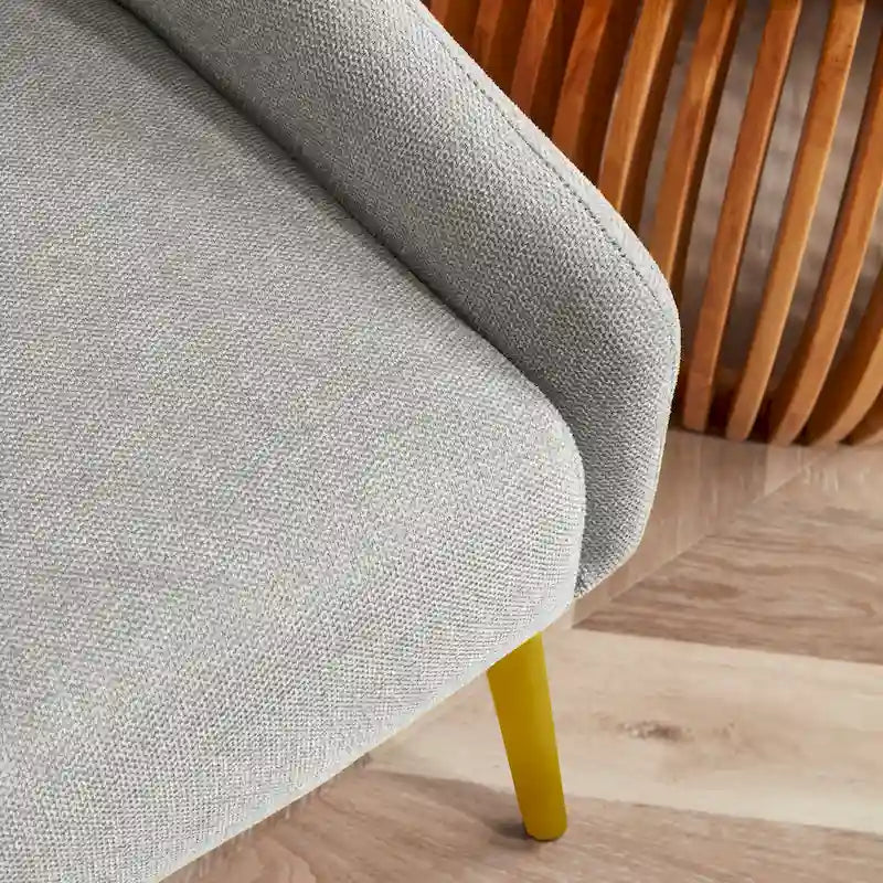 Corvus Abigail Upholstered Accent Chair with Metal Legs