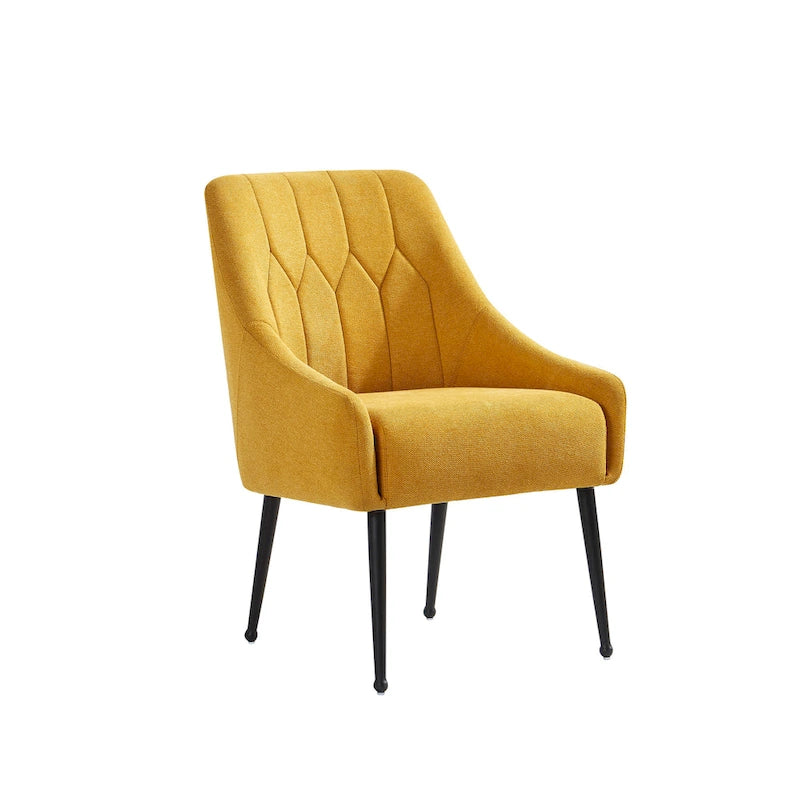 Corvus Abigail Upholstered Accent Chair with Metal Legs