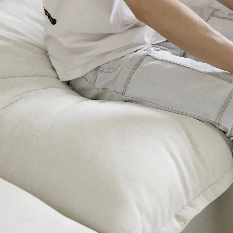 123 Upholstered Sectional Sofa Minimalist Velvet Couch