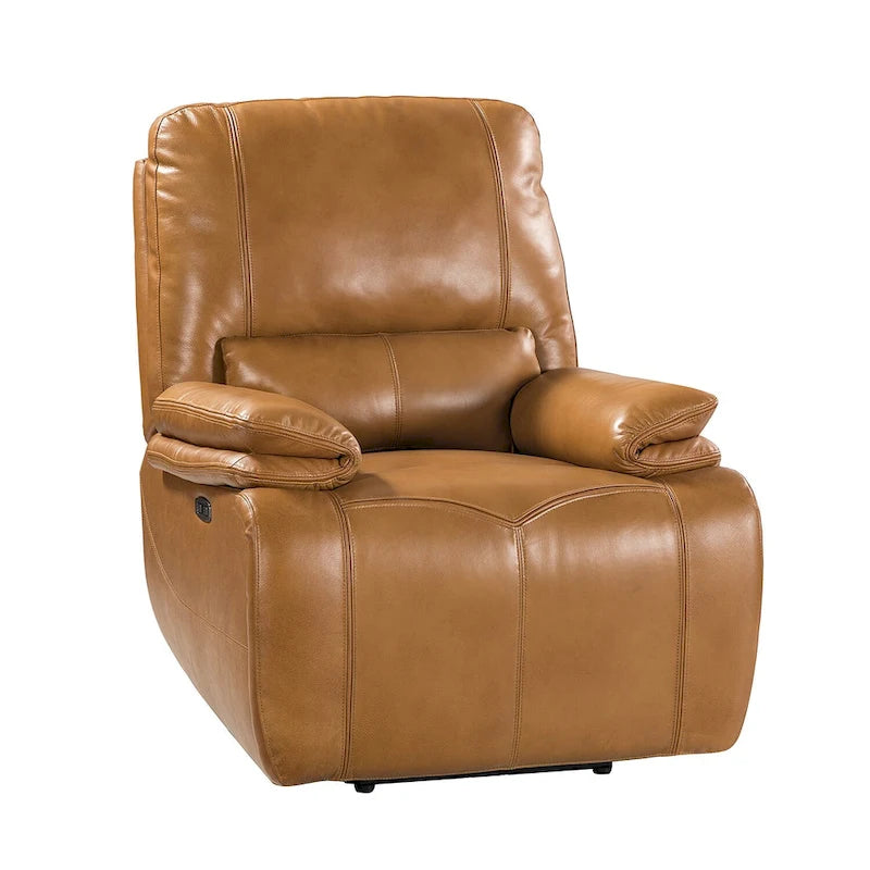 Mercedes Genuine Leather Power Recliner with Cushion Padded