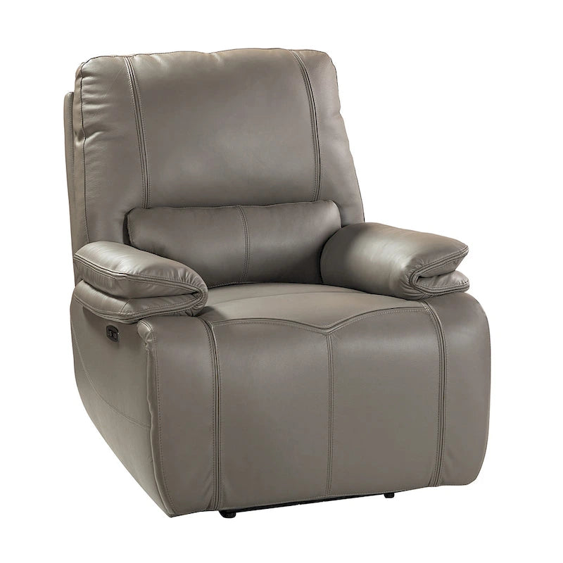Mercedes Genuine Leather Power Recliner with Cushion Padded
