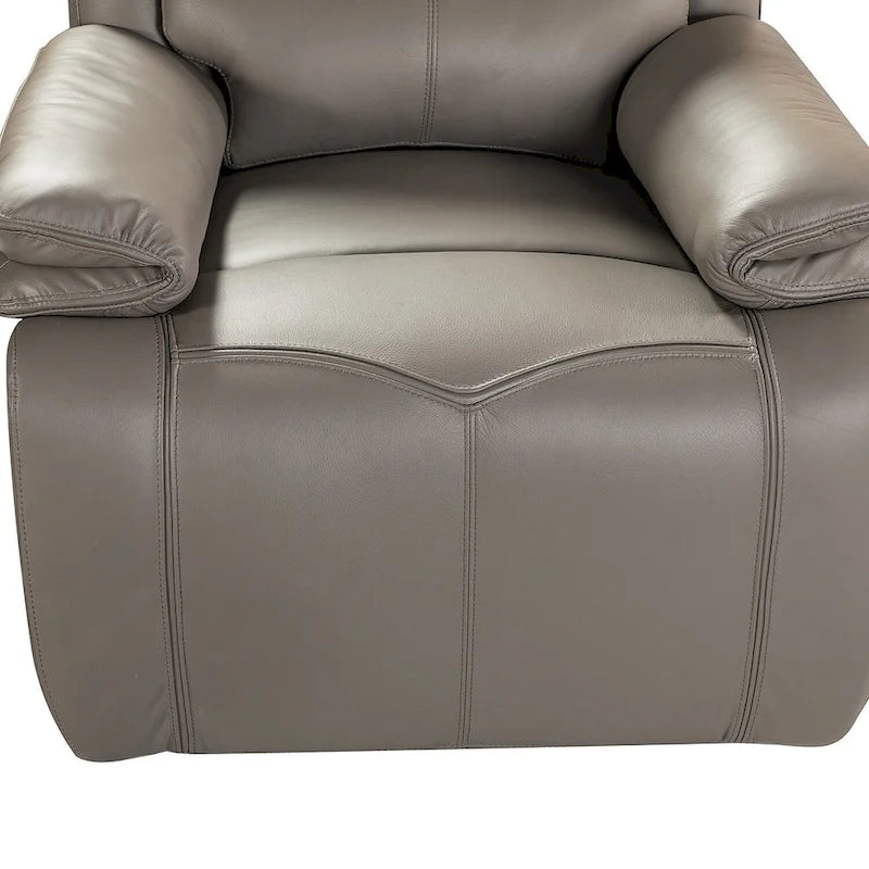Mercedes Genuine Leather Power Recliner with Cushion Padded