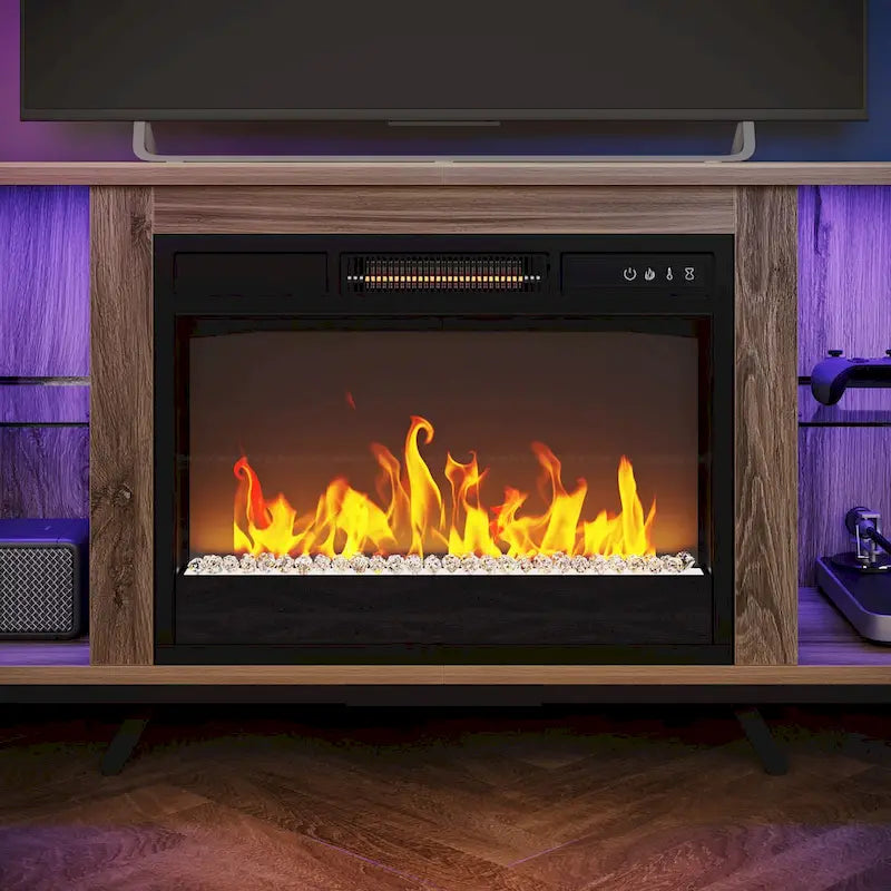 TV Stands with Fireplace for 75 inch TVs Gaming Entertainment Center TV Console - 71 inches