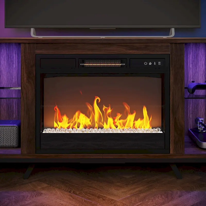 TV Stands with Fireplace for 75 inch TVs Gaming Entertainment Center TV Console - 71 inches