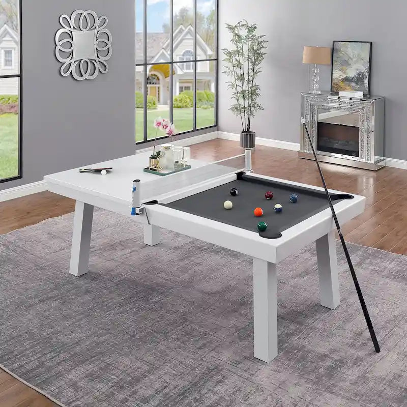 Laguna Indoor/Outdoor 8ft Slate Pool Table with Dining Top & Accessories