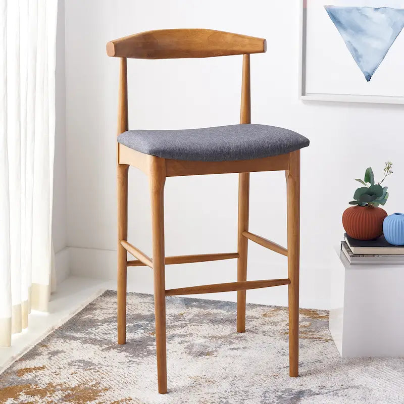 SAFAVIEH Miranda Retro 30-inch Bar Stool - 22 In. W x 21 In. D x 42 In. H - 22Wx21Dx42H