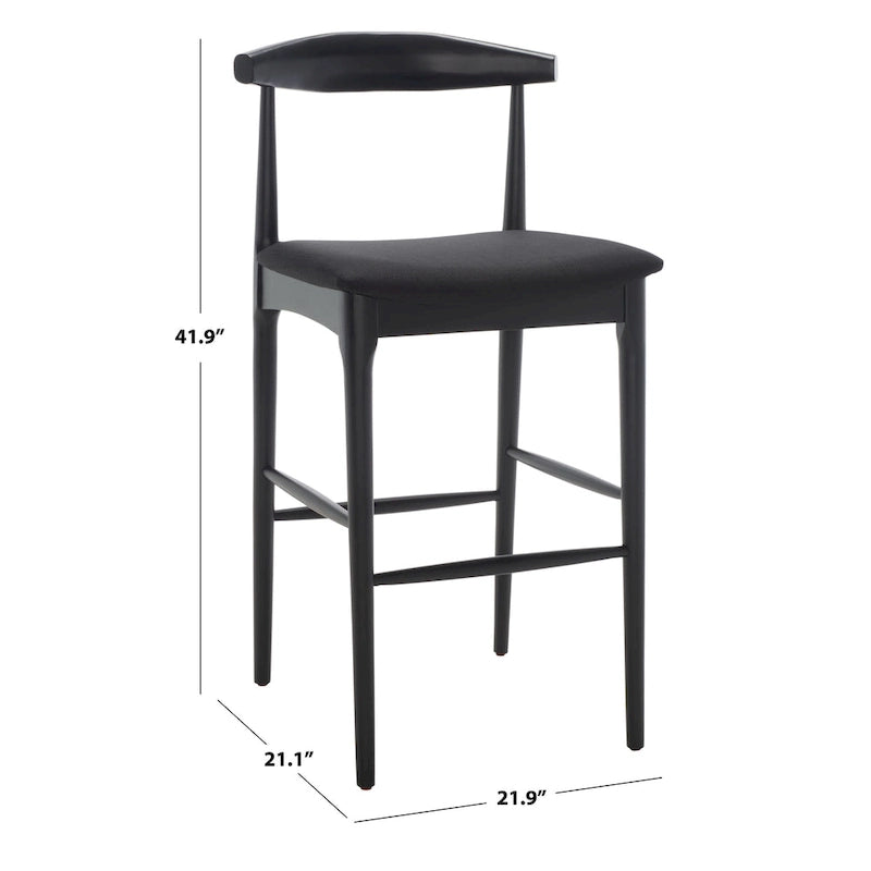 SAFAVIEH Miranda Retro 30-inch Bar Stool - 22 In. W x 21 In. D x 42 In. H - 22Wx21Dx42H