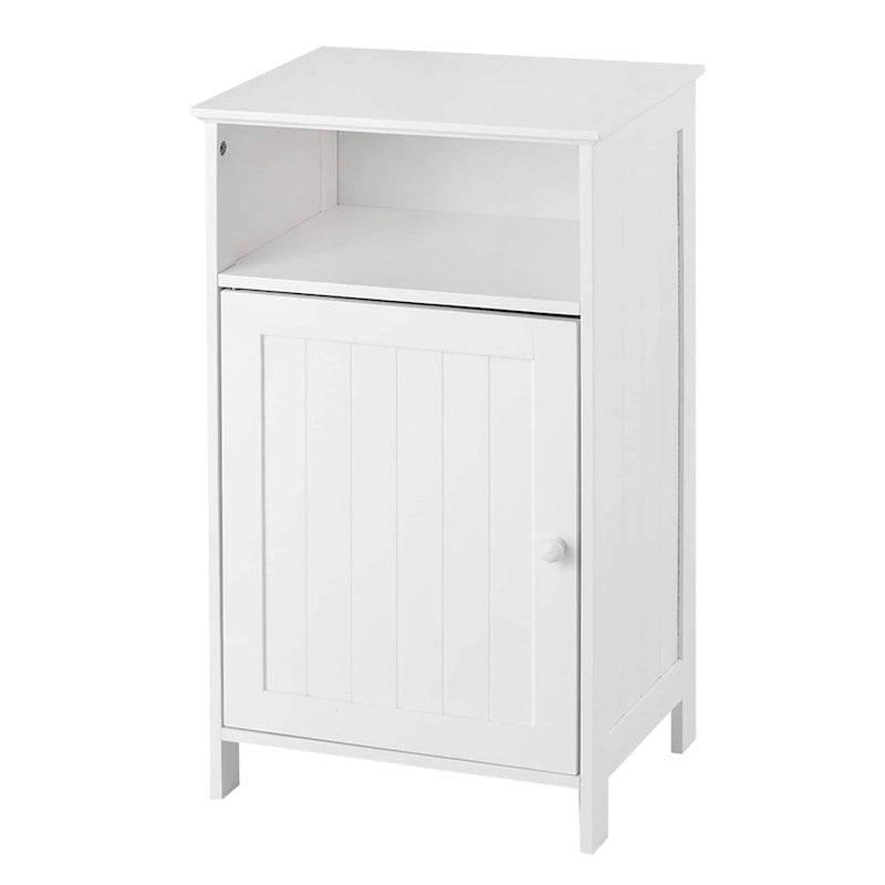 Bathroom Floor Storage Cabinet with Single Door and Adjustable Shelf