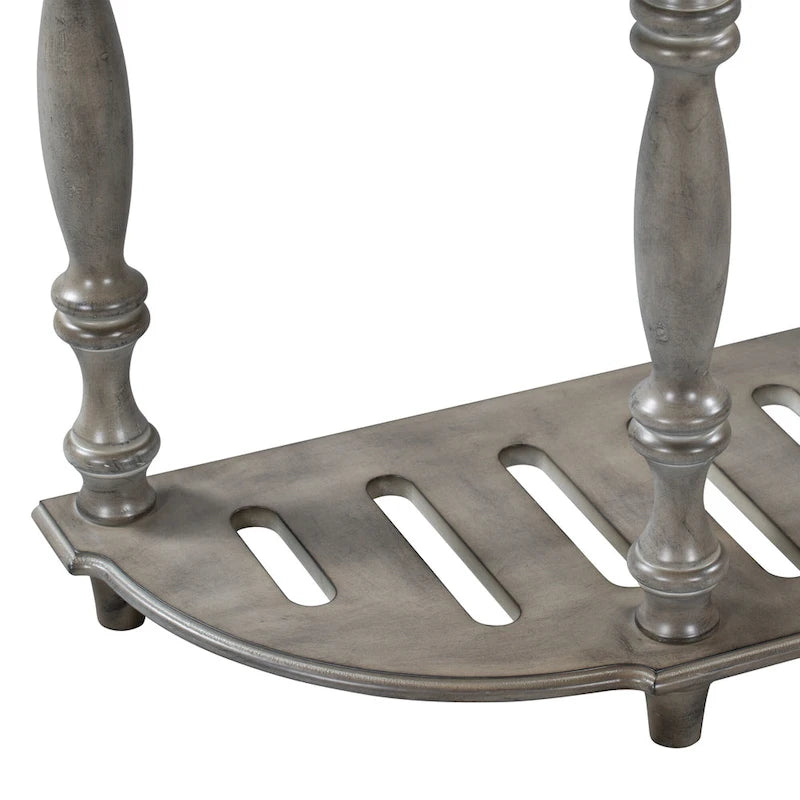 52 Modern and Contemporary Curved Console Table Sofa Table Entryway Table for Hallway Living Room with 4 Drawers and 1 Shelf