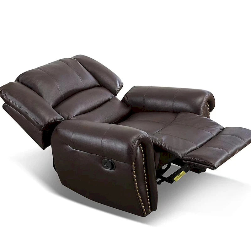 Overstuffed Manual Standard Recliner Chair Sofa