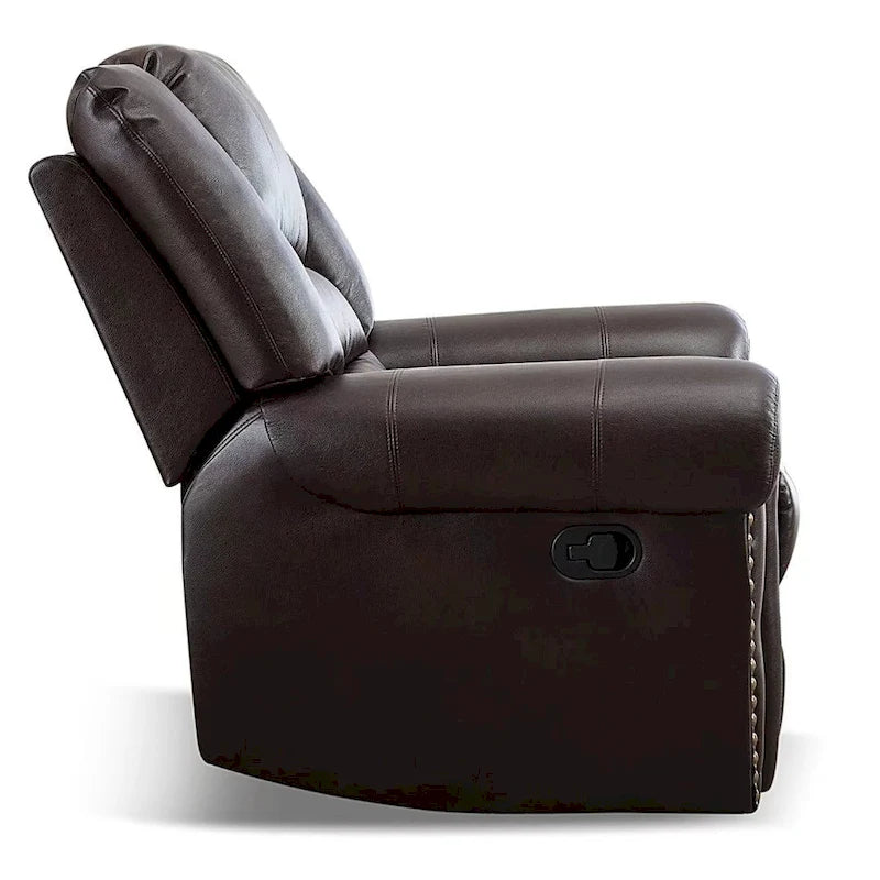 Overstuffed Manual Standard Recliner Chair Sofa